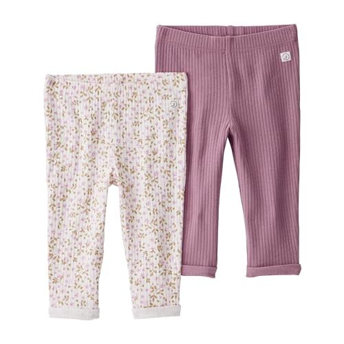 little planet by carter's Baby 2-Pack Terry Pants Made with Organic Cotton