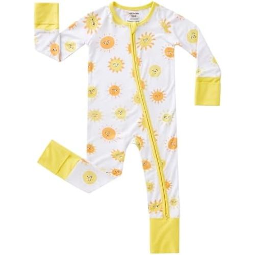 pureborn Baby Infant Boys Girls Zipper Sleeper Snug Fit Viscose from Bamboo Pajamas 0-24 Months