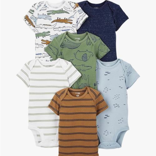 Simple Joys by Carter's Baby Boys 6-Pack Short-Sleeve Bodysuit