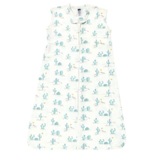 Hudson Baby Cotton Sleeveless Wearable Sleeping Bag, Sack, Blanket, Desert Cactus, 0-6 Months