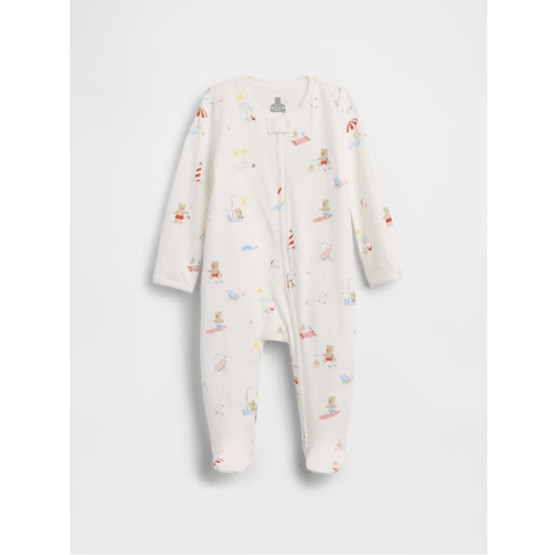 Baby First Favorites Organic Cotton One-Piece - Beach Toile