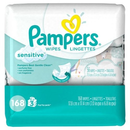 Pampers Baby Wipes Sensitive - 168ct