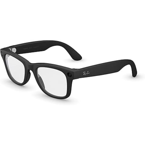 Meta Ray-Ban (Gen 2), Wayfarer Large, Matte Black | Smart AI Glasses for Men, Women — 2x Battery Life — 3K HD — 12 MP Ultra-Wide Camera, Audio, Video Recording — Clear Lenses — Wearable Technology