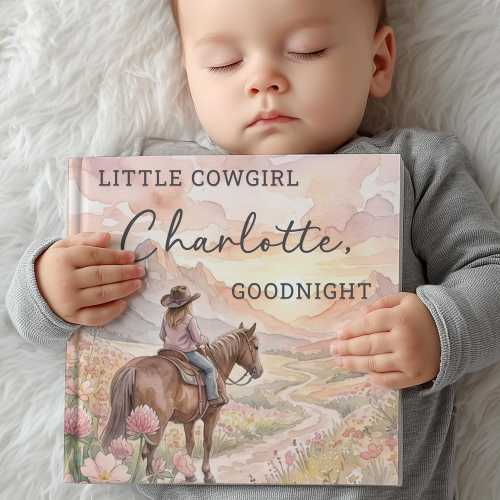 Personalized Western Bedtime Book, Custom Cowgirl Storybook With Name For Toddlers, Gift for Girl, Bedtime Keepsake