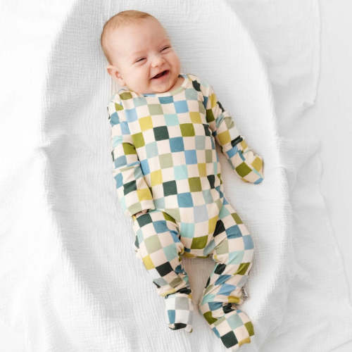 Lagoon Check Day to Night Romper Luxe Edition | Cotton Bamboo Blend