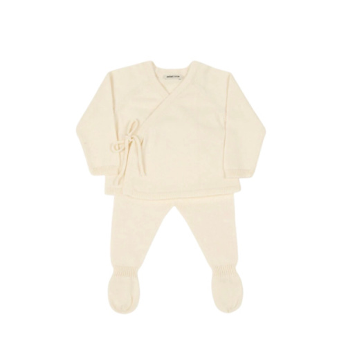 Set Welcome Knit Crossed Raw · Minicoton