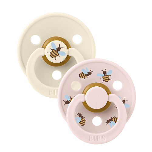 STUDIO Colour Pacifiers 2 Pack Bumblebee - Ivory/Petal – Bibsworld store US