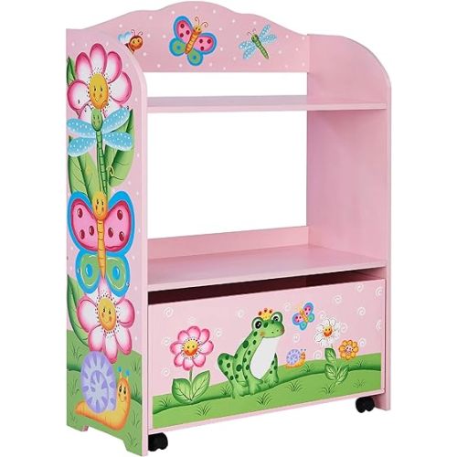 Fantasy Fields Magic Garden Kids 2-Tier Rolling Storage Organizer, Multi