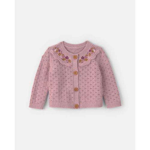 Baby Girl Floral Cardigan Sweater - Purple - OshKosh B'gosh | Carter's
