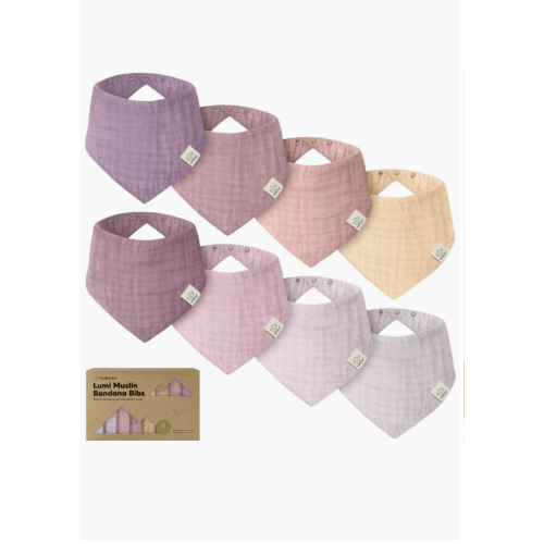 8-Pack Lumi Muslin Bandana Bibs | Nordstrom