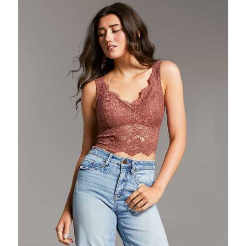 BKE core Floral Lace Full Coverage Bralette - Women's Bramis & Bralettes in Cream | Buckle