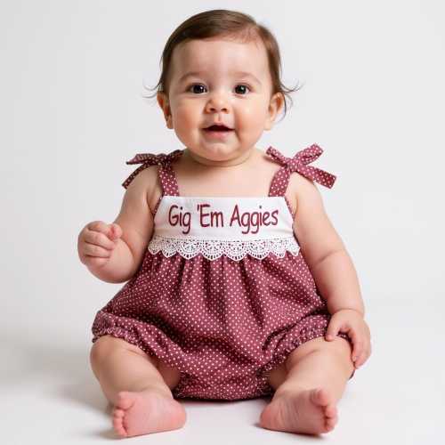 Gig ‘Em Aggies Bubble for Babies 6-9 Months