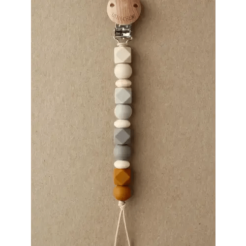 Robin Pacifier Clip - Ginger