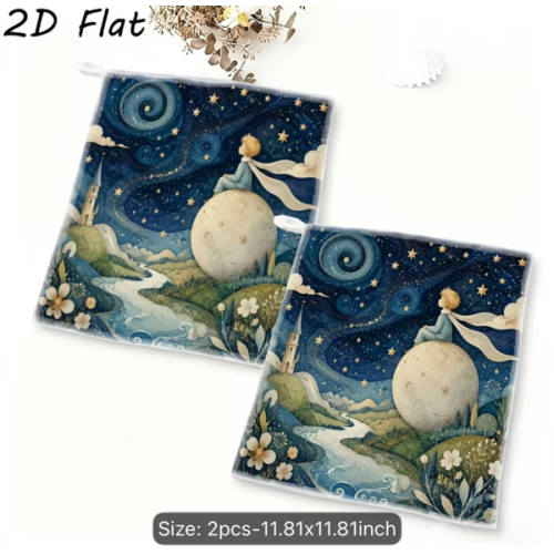 Temu | Le Petit Prince Washcloths, set of 2