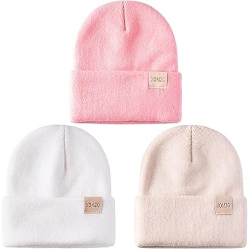 Toddler Beanie Kids Winter Hats Infant Warm Knit Cap Newborn Winter Warm Hat for 0-36 Month Boys Girls