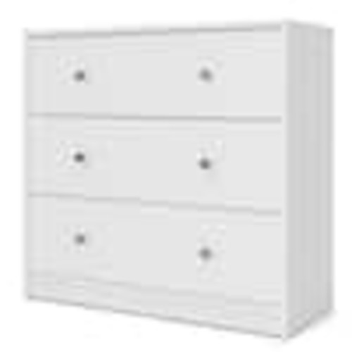 Tvilum Portland 3-Drawer White Chest of Drawers 7033249