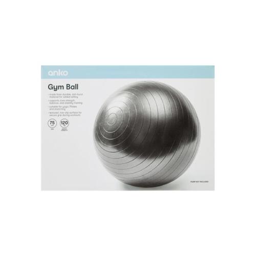 75cm Gym Ball - Grey - Miscellaneous