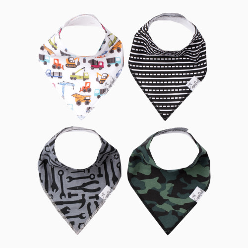 Printed Bandana Bib Set (4-Pack) - Diesel