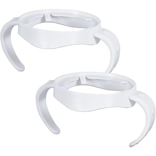 2 Pack Compatible Baby Bottle Handles for Philips Avent Natural Baby Bottles,Baby Bottle Holder - White