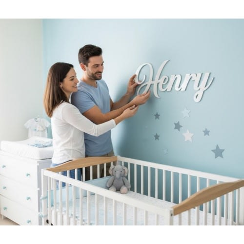 Wooden Name Sign Baby Name Sign Nursery Name Sign Custom Name Sign Wooden Letters Wood Name Sign Wall Name Sign Baby Name Cutout
