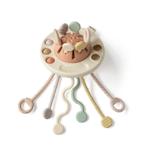 Montessori Toy Silicone UFO Pulling | Moonkie