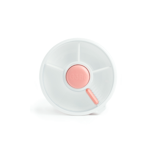 GoBe Small Snack Spinner Slide in Coral Pink