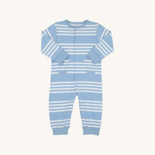 Paxton Playsuit - Saddle Ridge Stripe (Sarasota Sky)