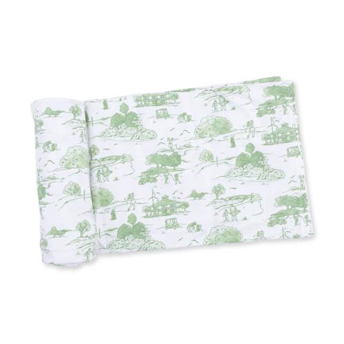 Golf Toile Green - Swaddle Blanket