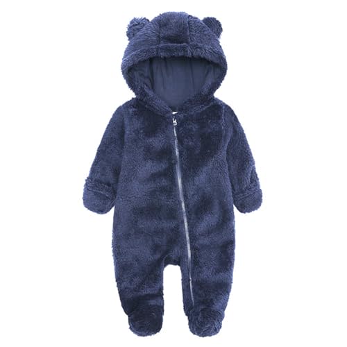 Curipeer Infant Baby Outfit Bodysuit Fleece Bunting Footed Sleeper 0-12M