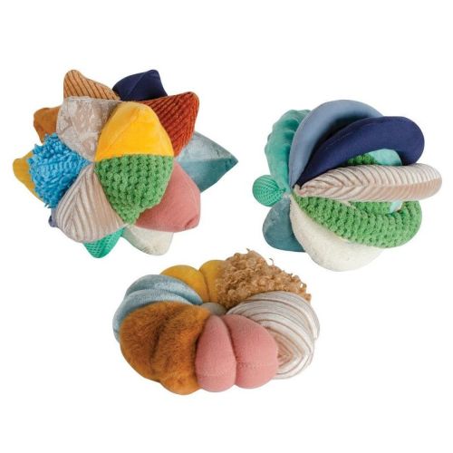 Kaplan Early Learning Poofs and Points Plush Balls - Set of 3
