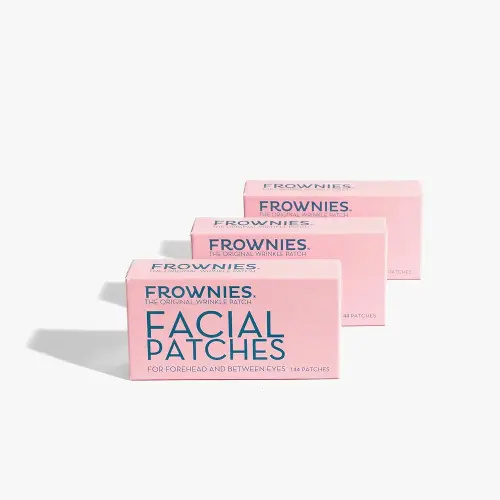 Frownies Forehead & Between the Eyes Wrinkle Patches (144) – Non-Comedogenic Forehead Wrinkle Patches to Smooth & Soften the Look of Fine Lines & Eleven Lines – For Overnight Use, 3 Pack