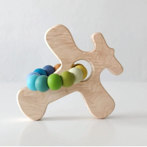 Airplane Wood Grasping Toy - Bannor Toys
