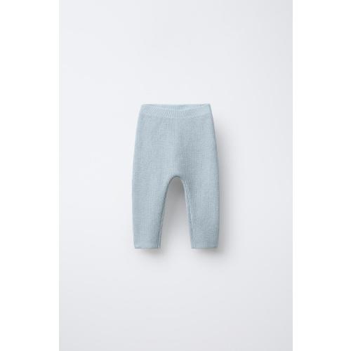 PEARL KNIT PANTS - Sky blue | ZARA United States