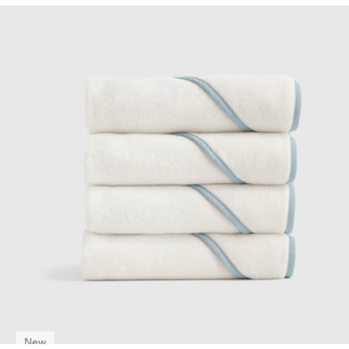 Organic Turkish Cotton Baby Hooded Towel Set 4-Pack in Navy
