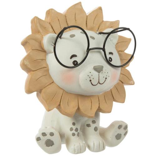 Lion Wearing Glasses Figurine