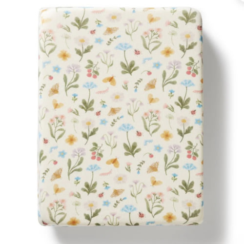 Blooming Bliss Organic Rib Bassinet Sheet