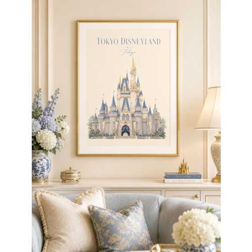 Tokyo Disneyland Castle Poster | Cinderella Castle