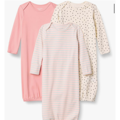 Amazon Essentials Unisex-Baby Long Sleeve Sleeper Cotton Gown
