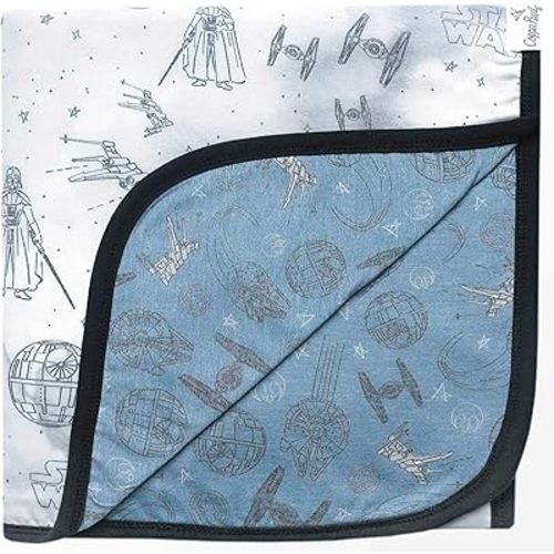 Copper Pearl Large Premium Knit Baby 3 Layer Stretchy Quilt Blanket Empire