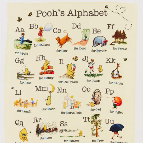 Winnie-the-Pooh ABC Seek & Find Playsilk – Sarah's Silks
