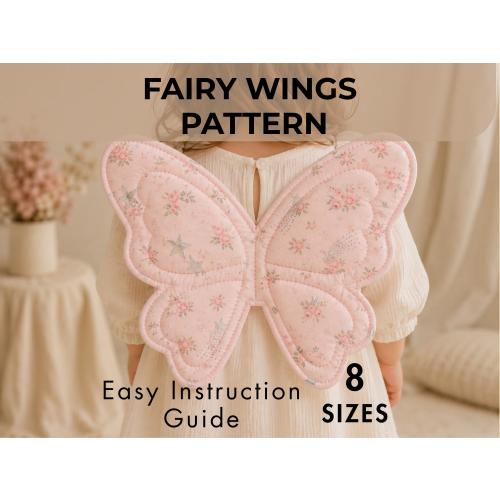Butterfly fairy wings pattern pdf, 8 Sizes( doll,newborn-adult), Halloween costume,mommy and me,newborn shoot costume sewing pattern digita