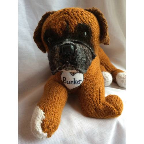 Boxer dog plushie, boxer dog lovers gift, dog lovers gift, boxer dog gifts, boxer dog soft toy, boxerdog memorial, dog memorial, pet loss