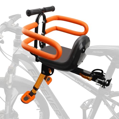 XIEEIX Child Bike Seat, Kids Bike Seat with Guardrail, High Seat Cushion Backrest Mountain Bike Child Bike Seat, Bicycle Child Safety Seat for Children from 1 to 3 Years Old