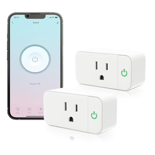 Mini Smart Plug, WiFi Smart Outlet Compatible with Alexa and Google Assistant, WiFi Socket with Remote Control and Timer Function, No Hub Required, ETL&FCC Approvel