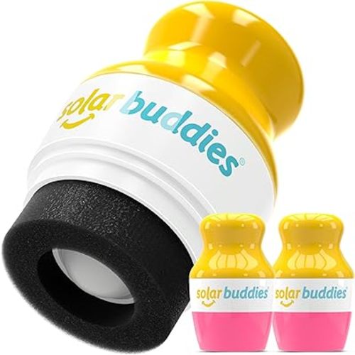 Solar Buddies Sunscreen Applicator For Kids, 2 Pack (Pink)