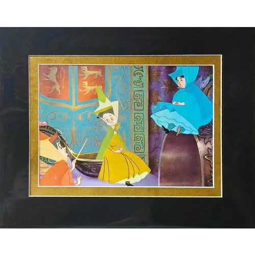 1965 Sleeping Beauty Fairy Godmothers Matted Vintage Disney 8x10 Print
