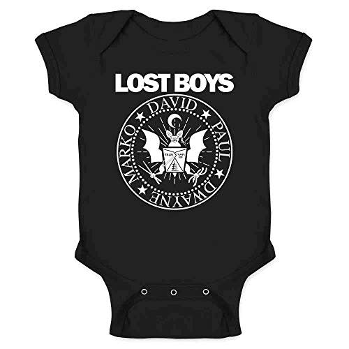 Pop Threads Vampires 80s Retro Rock Band Graphic Parody Infant Baby Boy Girl Bodysuit Black 6M