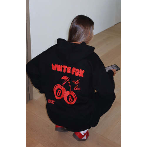 With Love In The Moment Oversized Hoodie Black