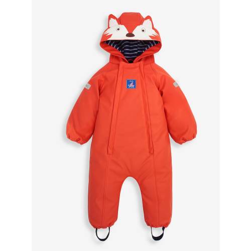 JoJo Maman Bébé Rust Fox Fleece-lined Waterproof Puddle Suit