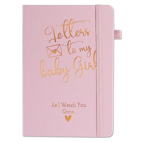 New Mom Gifts for Women Notebook Gifts, Funny Gift Keepsake Idea for New Mom, Baby Shower, Christmas, Birthday, A5 - Letters to My Baby Girl